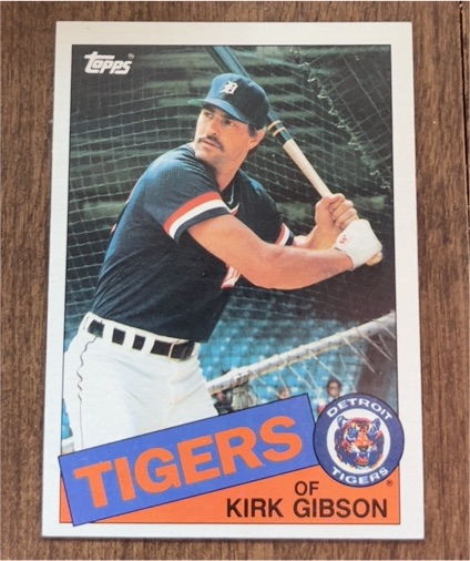 1985 Topps #565 Kirk Gibson — front