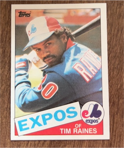 1985 Topps #630 Tim Raines — front