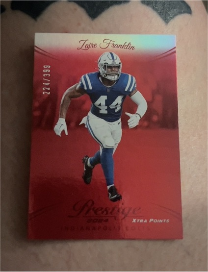 2024 Panini Prestige Xtra Points Red #224 Zaire Franklin — front