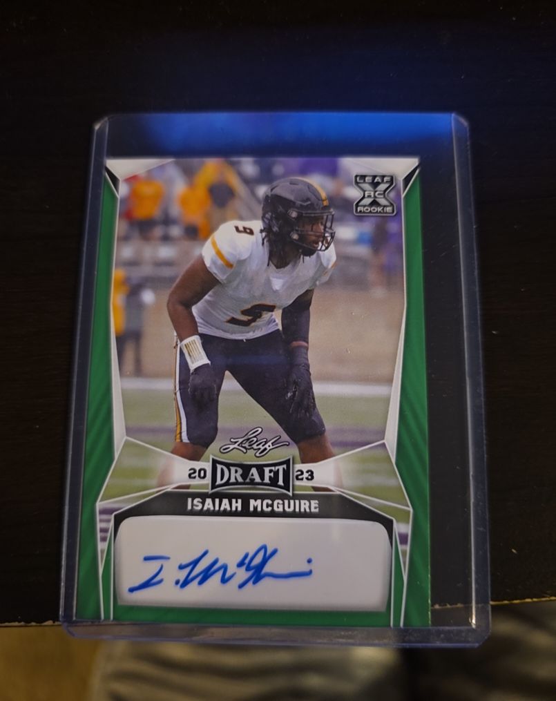 2023 Leaf Draft Autographs #BA-IMG Isaiah McGuire — front