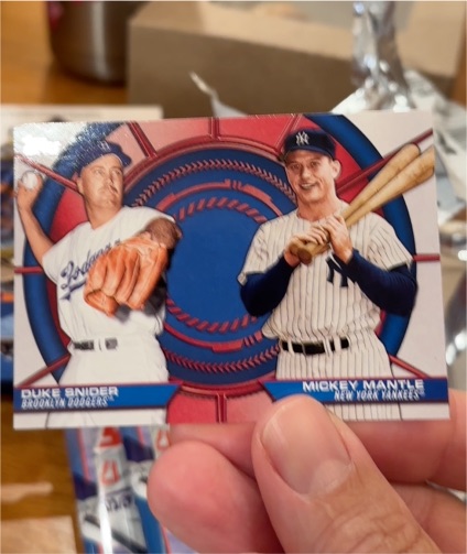 2025 Topps Series 2 Dynamic Duos #DD-13 Duke Snider / Mickey Mantle — front