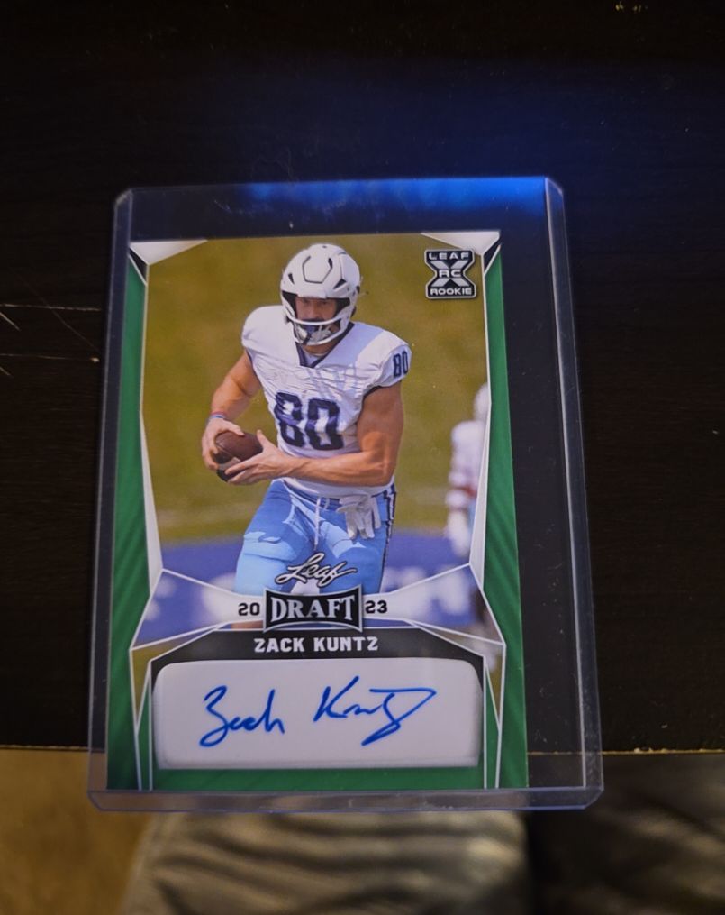 2023 Leaf Draft #BA-ZK1 Zack Kuntz — front