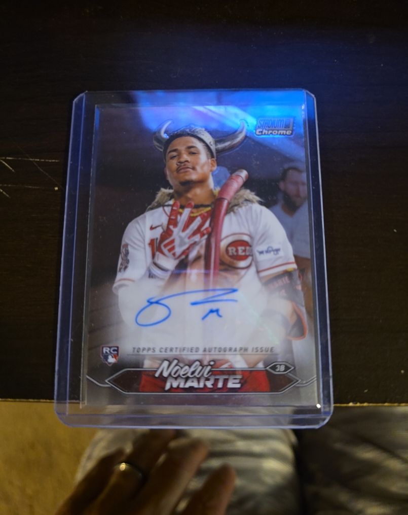 2024 Topps Stadium Club Chrome Autographs #SCBA-NM Noelvi Marte — front