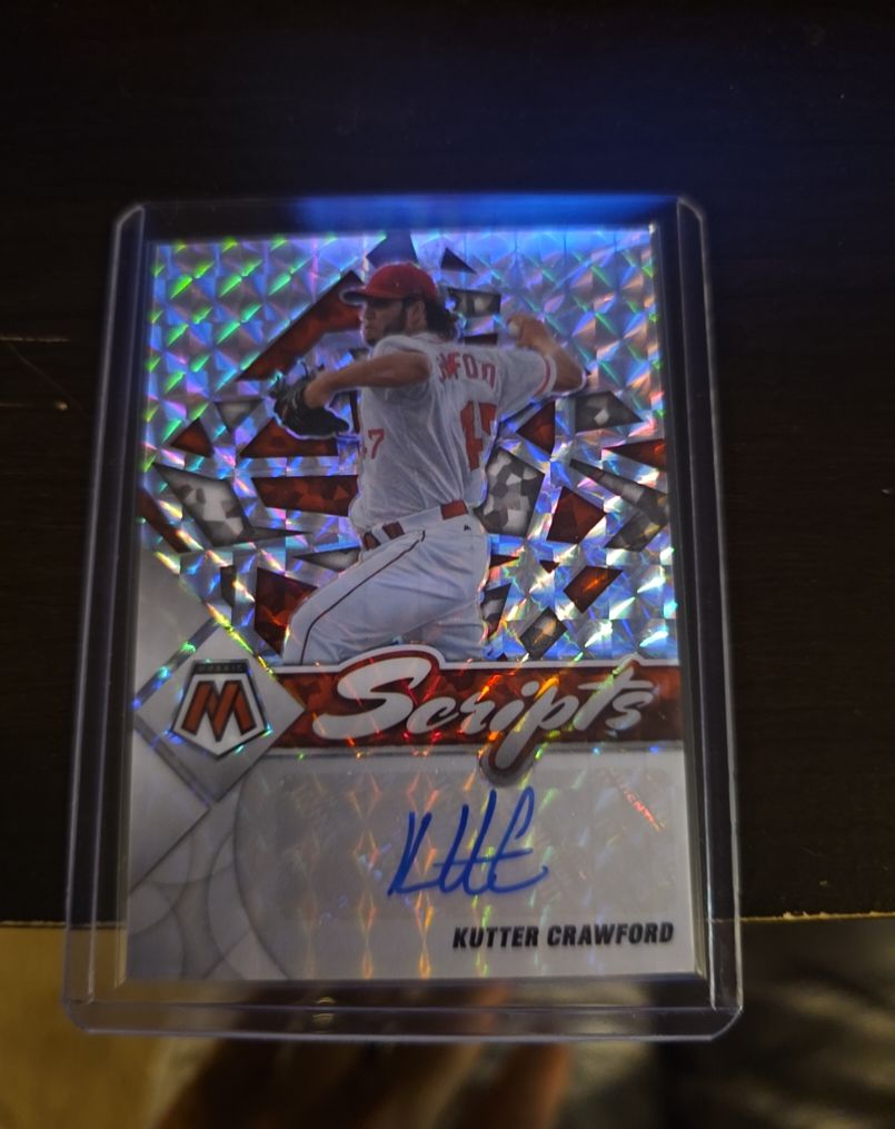 2022 Panini Mosaic Scripts Prizm Auto #SC-KC Kutter Crawford — front