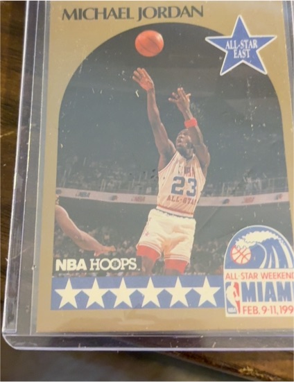1990 NBA Hoops #5 Michael Jordan All-Star East — front