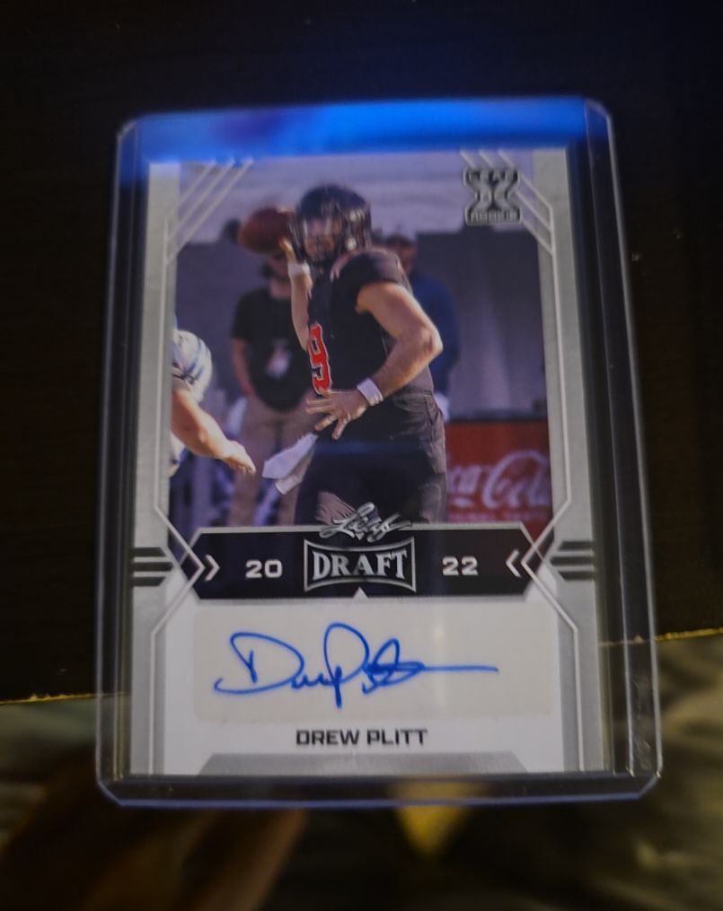 2022 Leaf Draft #BA-DP1 Drew Plitt Auto Rookie — front