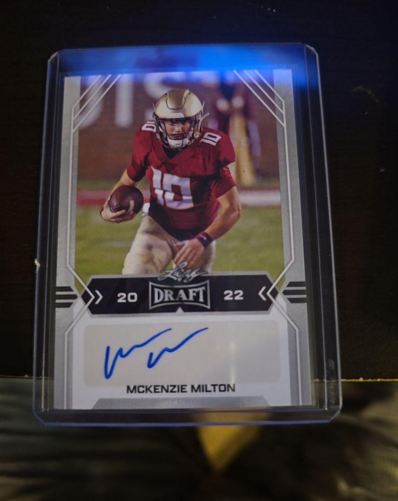 2022 Leaf Draft #BA-MM2 McKenzie Milton — front