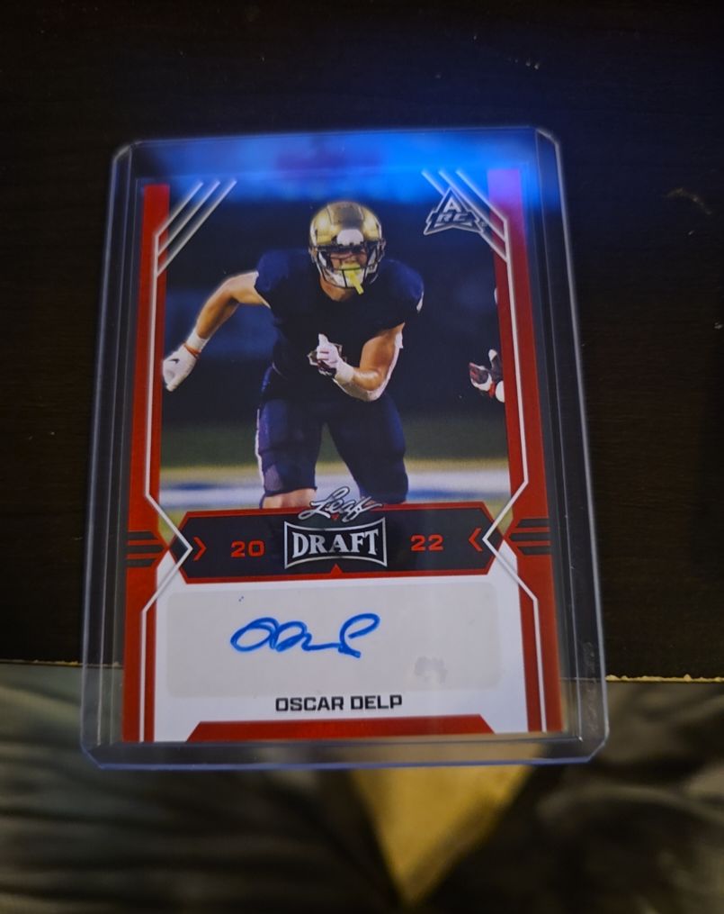 2022 Leaf Draft #BA-OD1 Oscar Delp — front