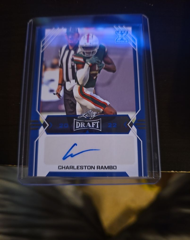 2022 Leaf Draft #BA-CR1 Charleston Rambo — front
