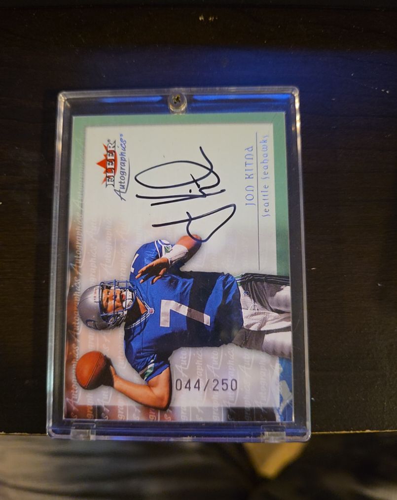 2000 Fleer Tradition Autographics #NNO Jon Kitna — front