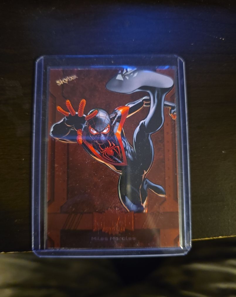 2024 Skybox Marvel Metal Universe Avengers #154 Miles Morales — front
