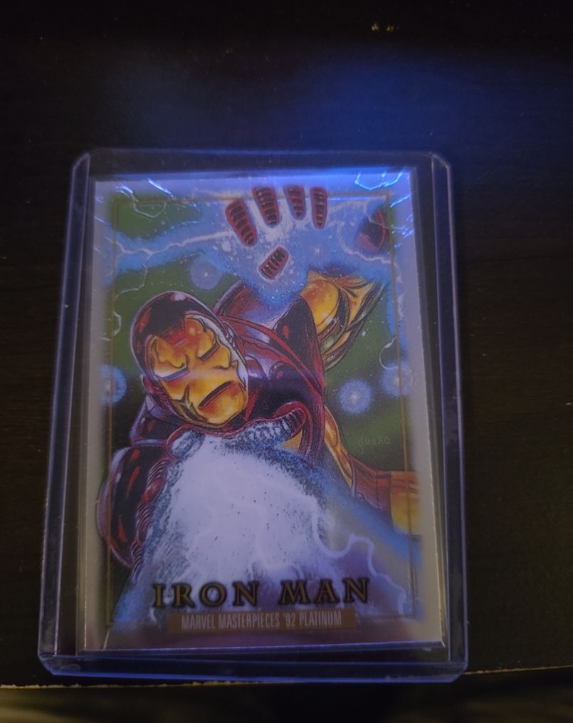 1992 Skybox Marvel Masterpieces #38 Iron Man — front