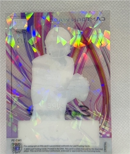 2004 Leaf Trading Cards PE-CW1 Cameron Worrell Crystal — front
