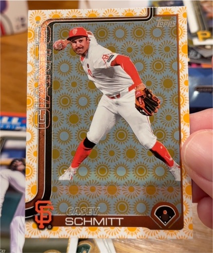 2025 Topps Series 2 #495 Casey Schmitt Holiday Sun — front