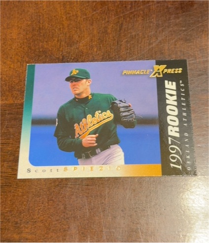 1997 Pinnacle X-Press #130 Scott Spiezio — front