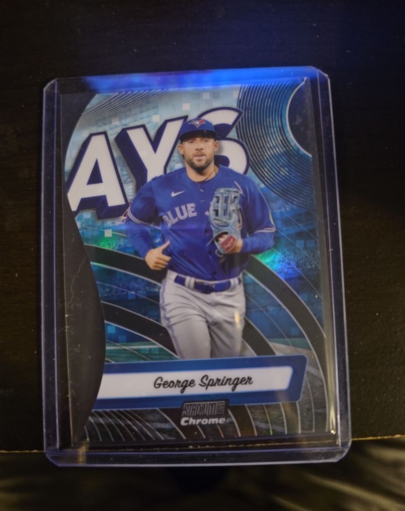 2024 Topps Stadium Club Chrome Triumvirates #TRI-27 George Springer — front