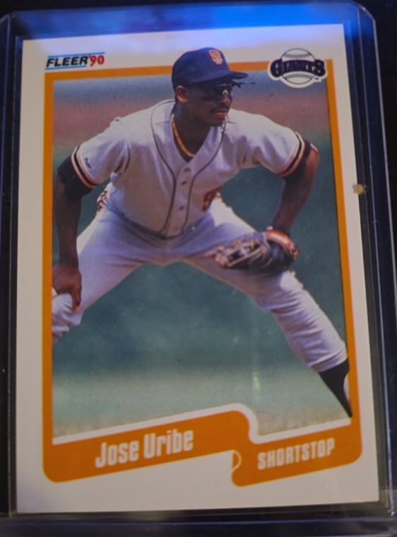 1990 Fleer #74 Jose Uribe — front