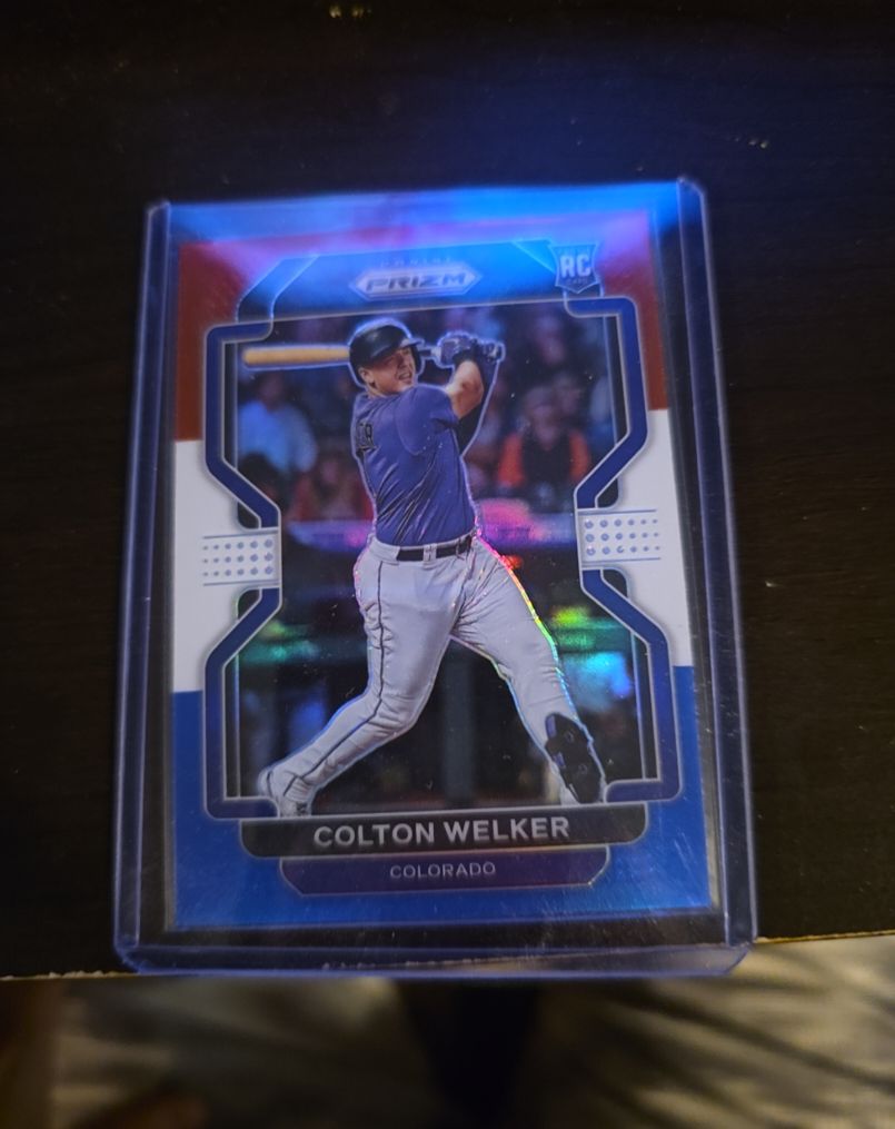 2022 Panini Prizm Red White & Blue Prizm #RC Colton Welker — front