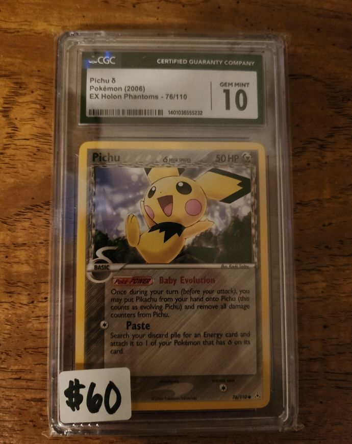 2006 Pokémon EX Holon Phantoms #76 Pichu — front