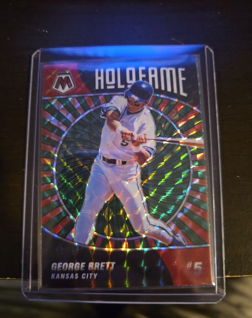 2022 Panini Mosaic Holofame #HF-4 George Brett — front