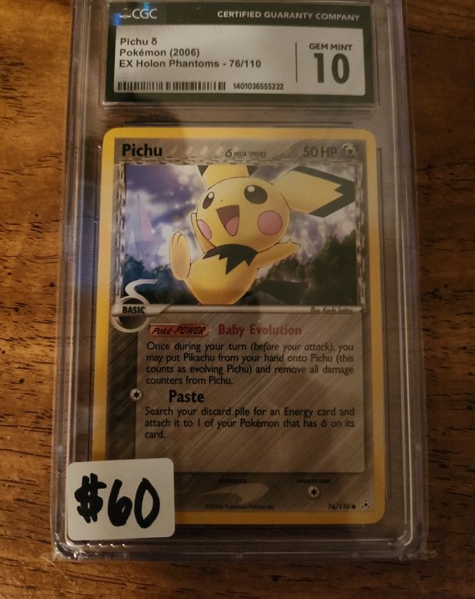 2006 Pokemon EX Holon Phantoms #76 Pichu — front