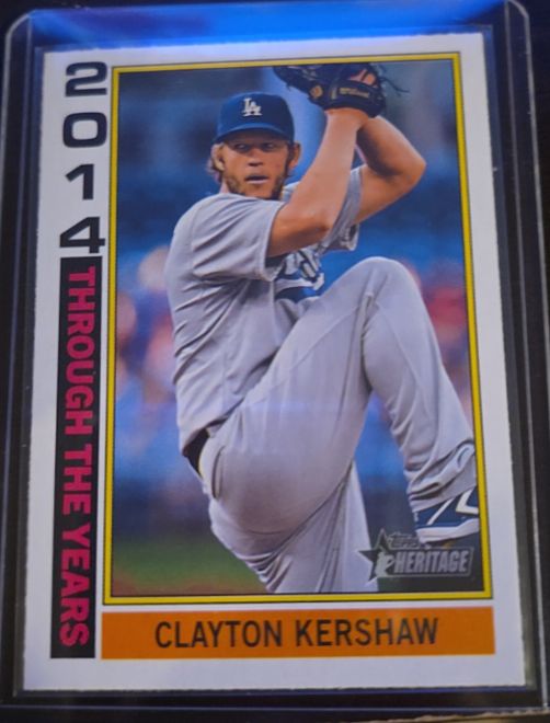 2025 Topps Heritage Through The Years #TTY-21 Clayton Kershaw — front