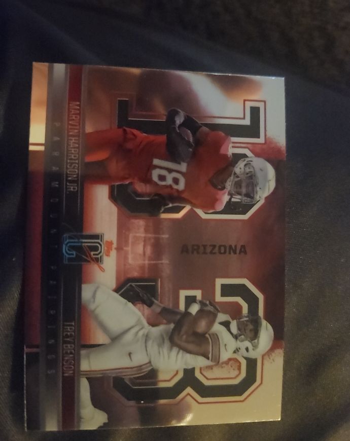 2024 Topps Signature Class Paramount Pairings #PP-18 Marvin Harrison Jr. / Trey Benson — front