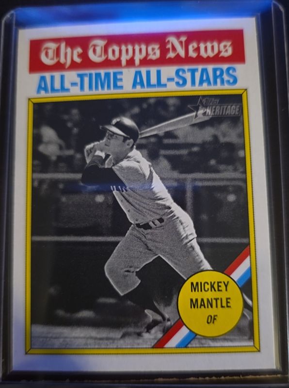 2025 Topps Heritage #349 Mickey Mantle — front