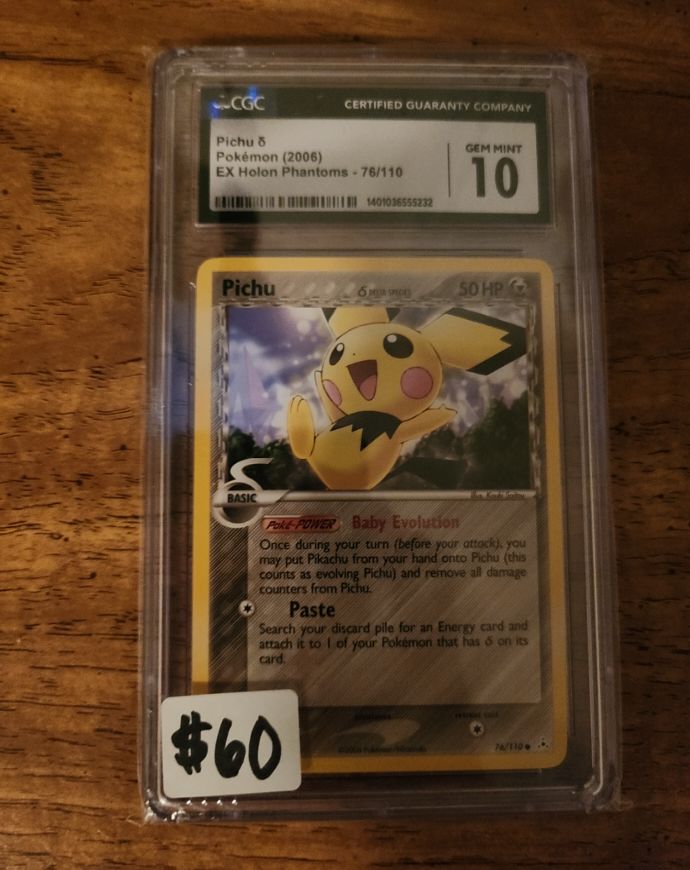 2006 Pokémon EX Holon Phantoms #76 Pichu — front