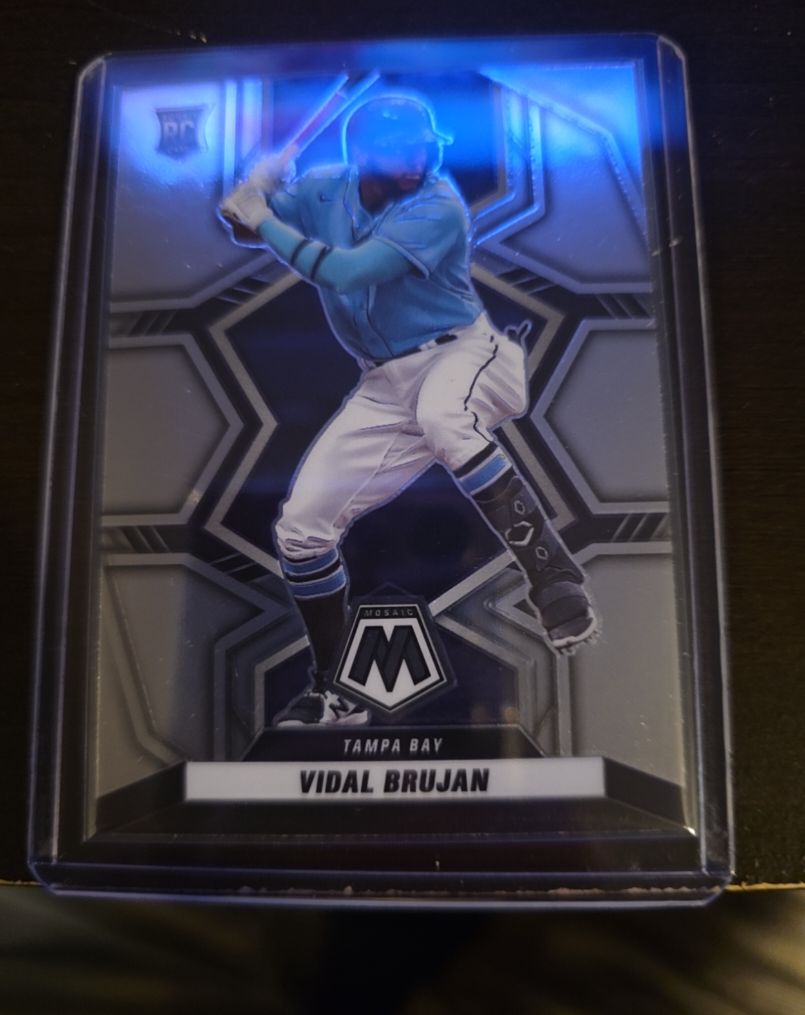 2022 Panini Mosaic Baseball Silver Prizm #245 Vidal Brujan RC — front