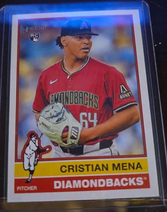 2025 Topps Heritage #134 Cristian Mena — front