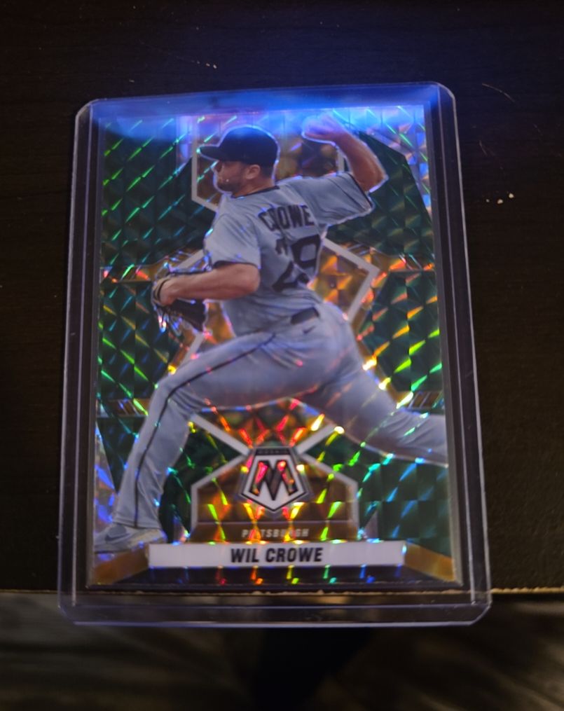 2022 Panini Mosaic Baseball Wil Crowe Genesis Pittsburgh Pirates SSP — front