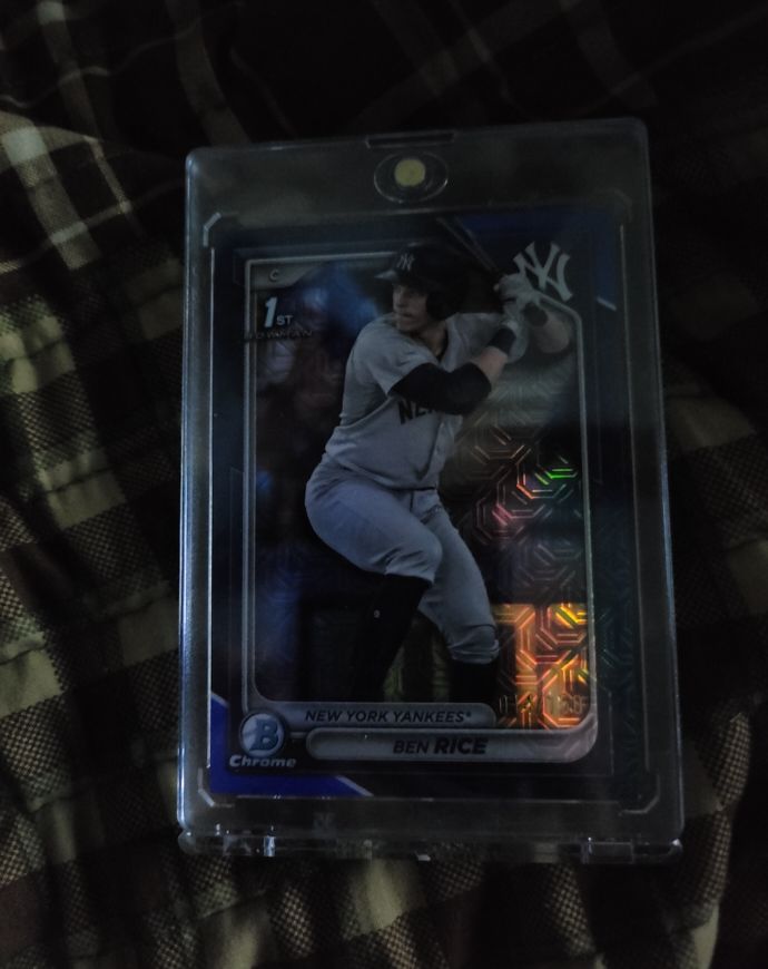 2024 Bowman Chrome #BCP-186 Ben Rice — front