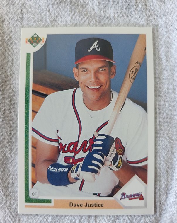 1991 Upper Deck #363 Dave Justice — front