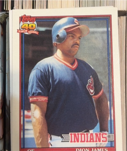 1991 Topps #117 Dion James — front