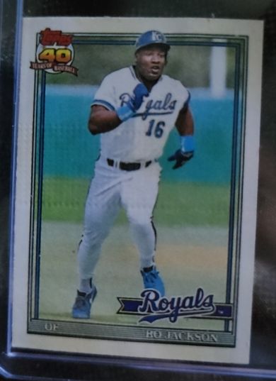 1991 Topps #600 Bo Jackson — front