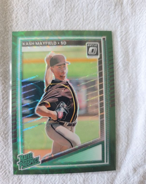 2025 Donruss Optic Rated Prospect #183 Kash Mayfield — front