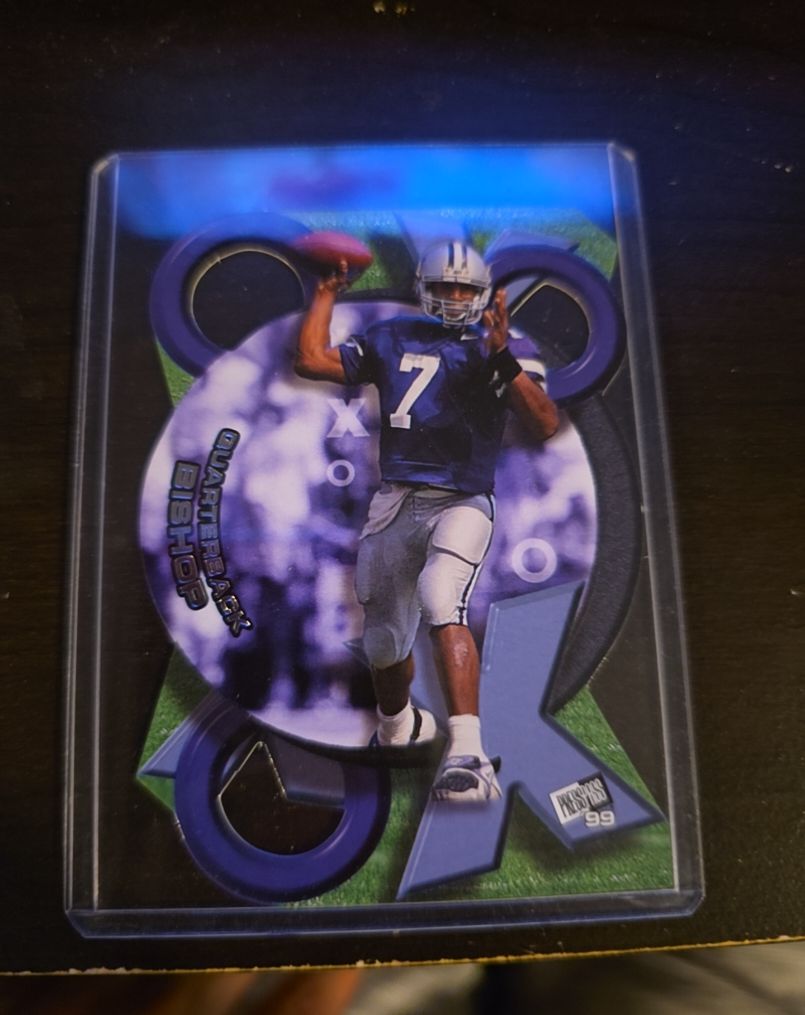 1999 Press Pass X's and O's #XO16 Michael Bishop — front