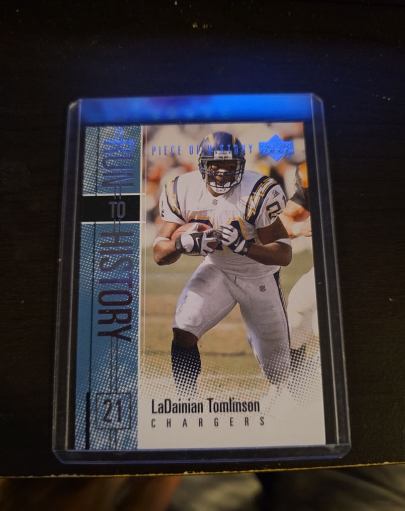 2002 Upper Deck Piece Of History Run To History #RH-21 LaDainian Tomlinson — front