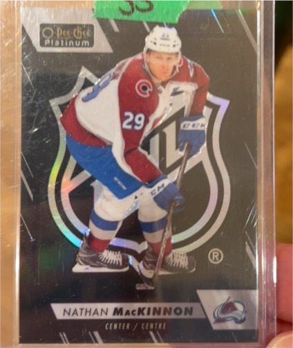 2023-24 O-Pee-Chee Platinum #15 Nathan MacKinnon — front