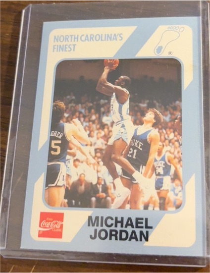 1989 Collegiate Collection North Carolina's Finest #18 Michael Jordan — front