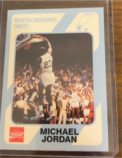 1989 Coca-Cola Collegiate Collection #16 Michael Jordan — front