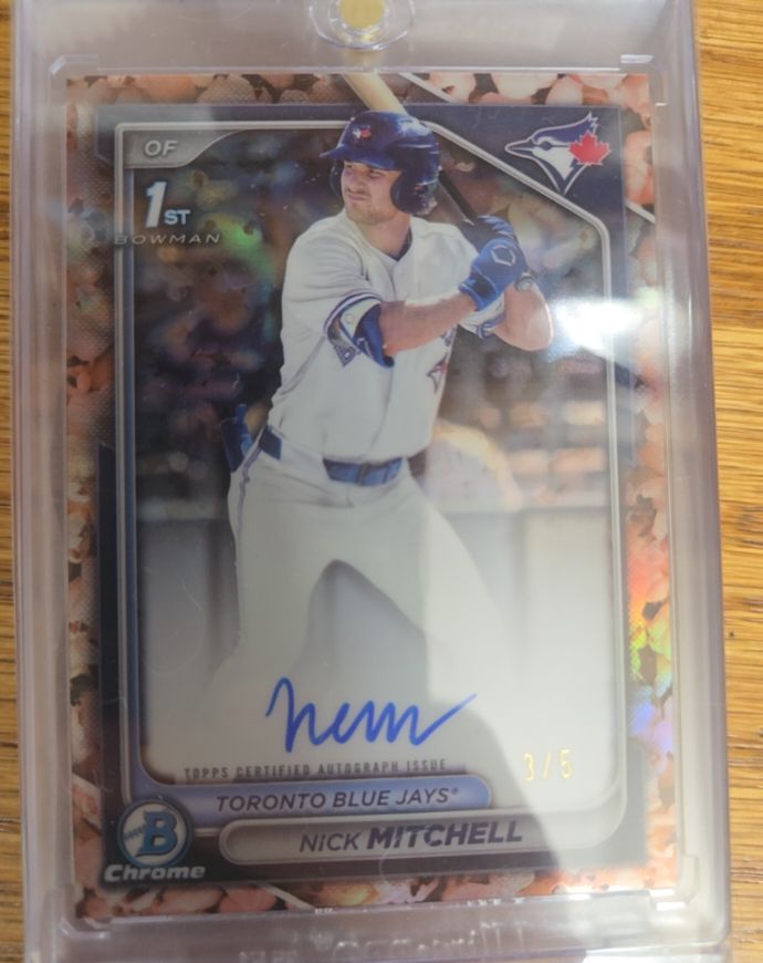 2024 Bowman Chrome #CPA-NMI Nick Mitchell — front
