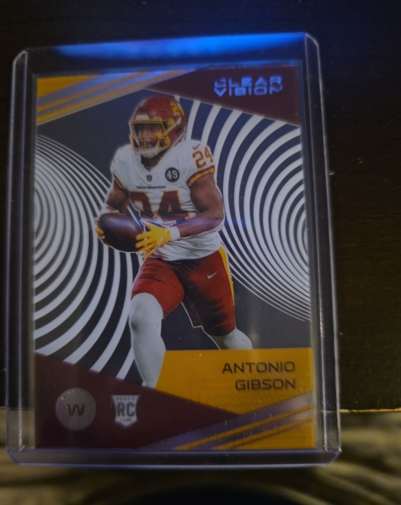 2020 Panini Chronicles Clear Vision Rookies #CV-10 Antonio Gibson — front