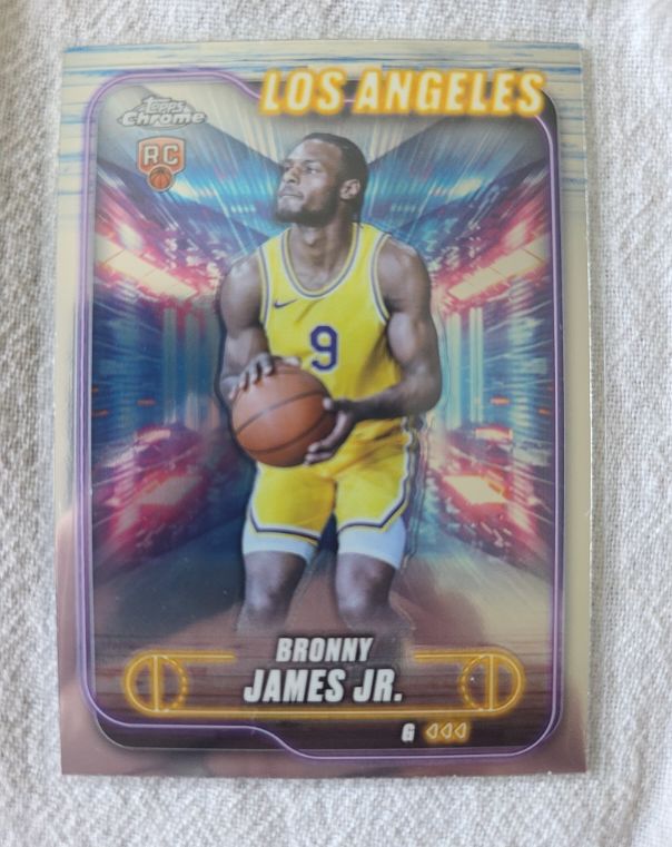 2024-25 Topps Chrome #149 Bronny James Jr. — front