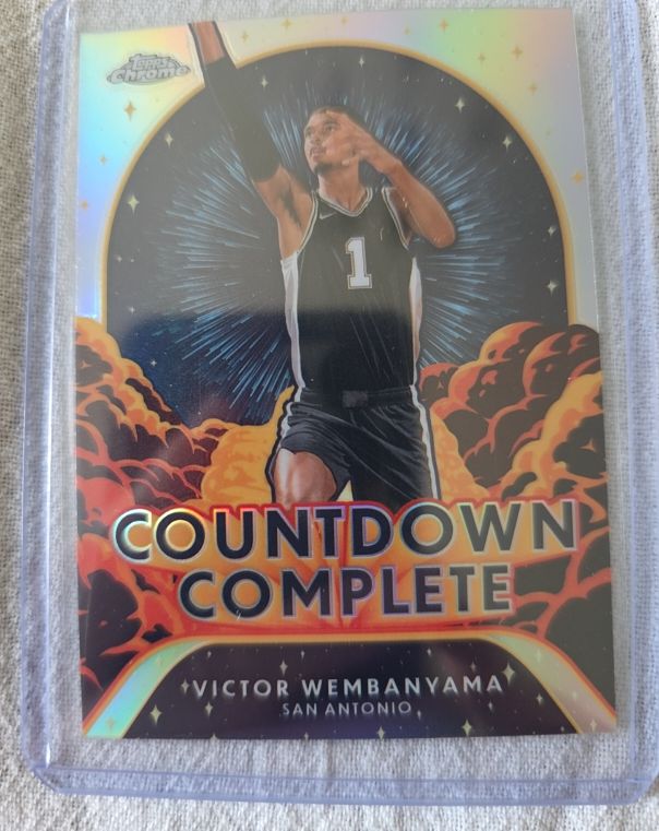 2024-25 Topps Chrome #CC-1 Victor Wembanyama Countdown Complete — front