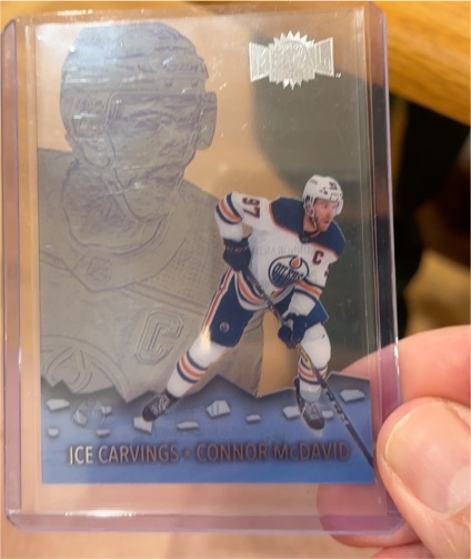 2021-22 Upper Deck Skybox Metal Universe Ice Carvings #IC-17 Connor McDavid — front