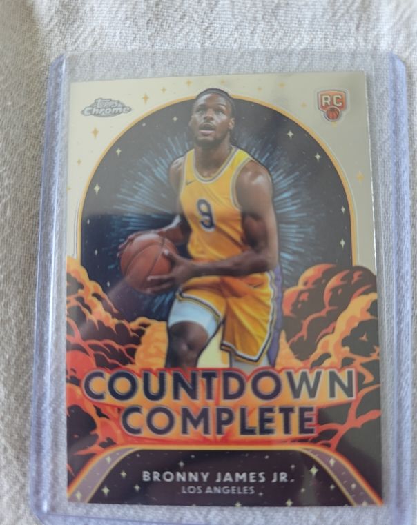 2024-25 Topps Chrome #CC-25 Bronny James Jr. Countdown Complete Rookie — front
