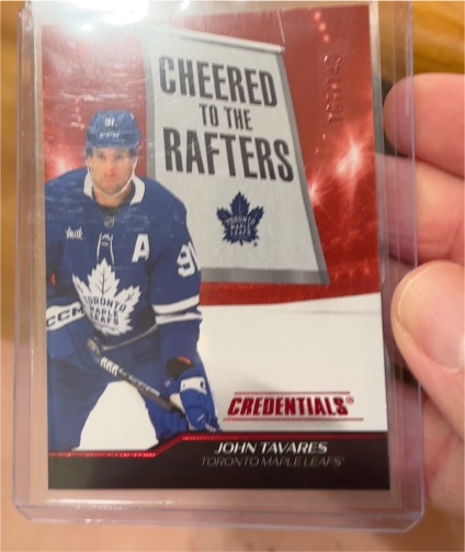 2024-25 Upper Deck Credentials #CR-JT John Tavares Cheered to the Rafters — front