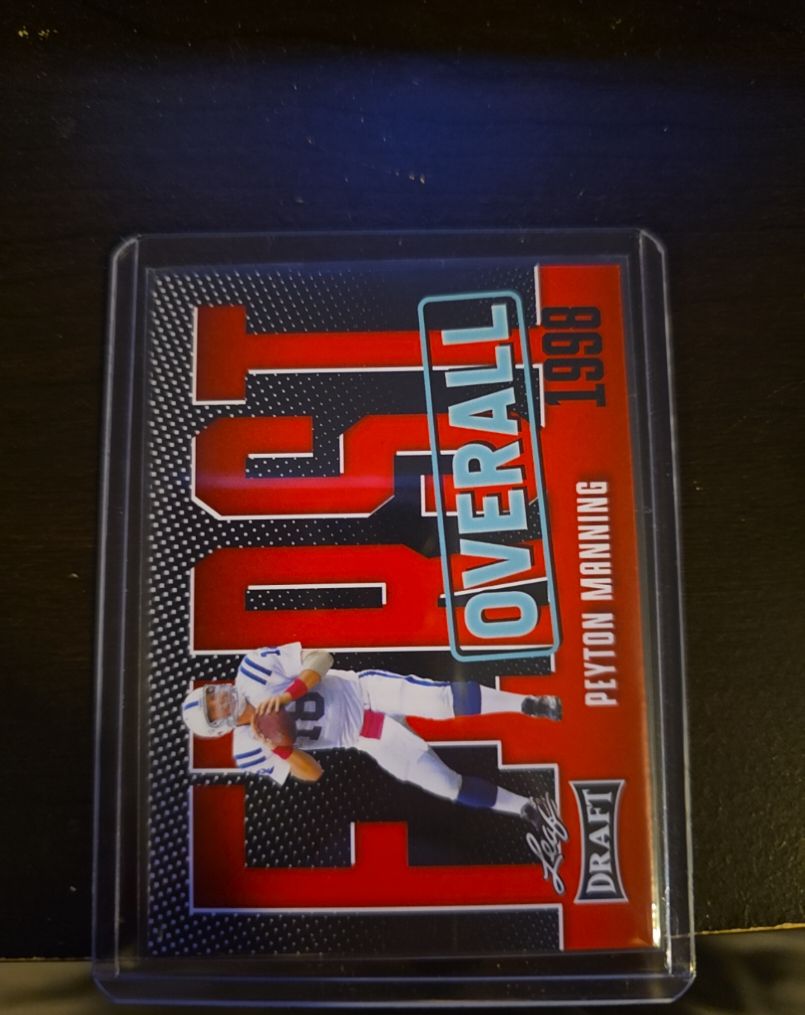 2023 Leaf Draft First Overall #8 Peyton Manning — front